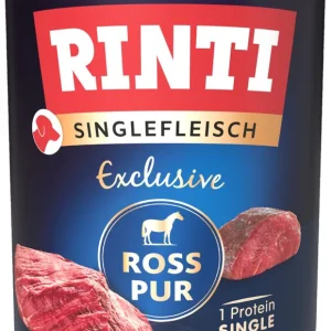 Jetzt Kaufen Sparpaket 6 x 800 g Rinti Singlefleisch Exclusive Ross Pur Hunde Nassfutter